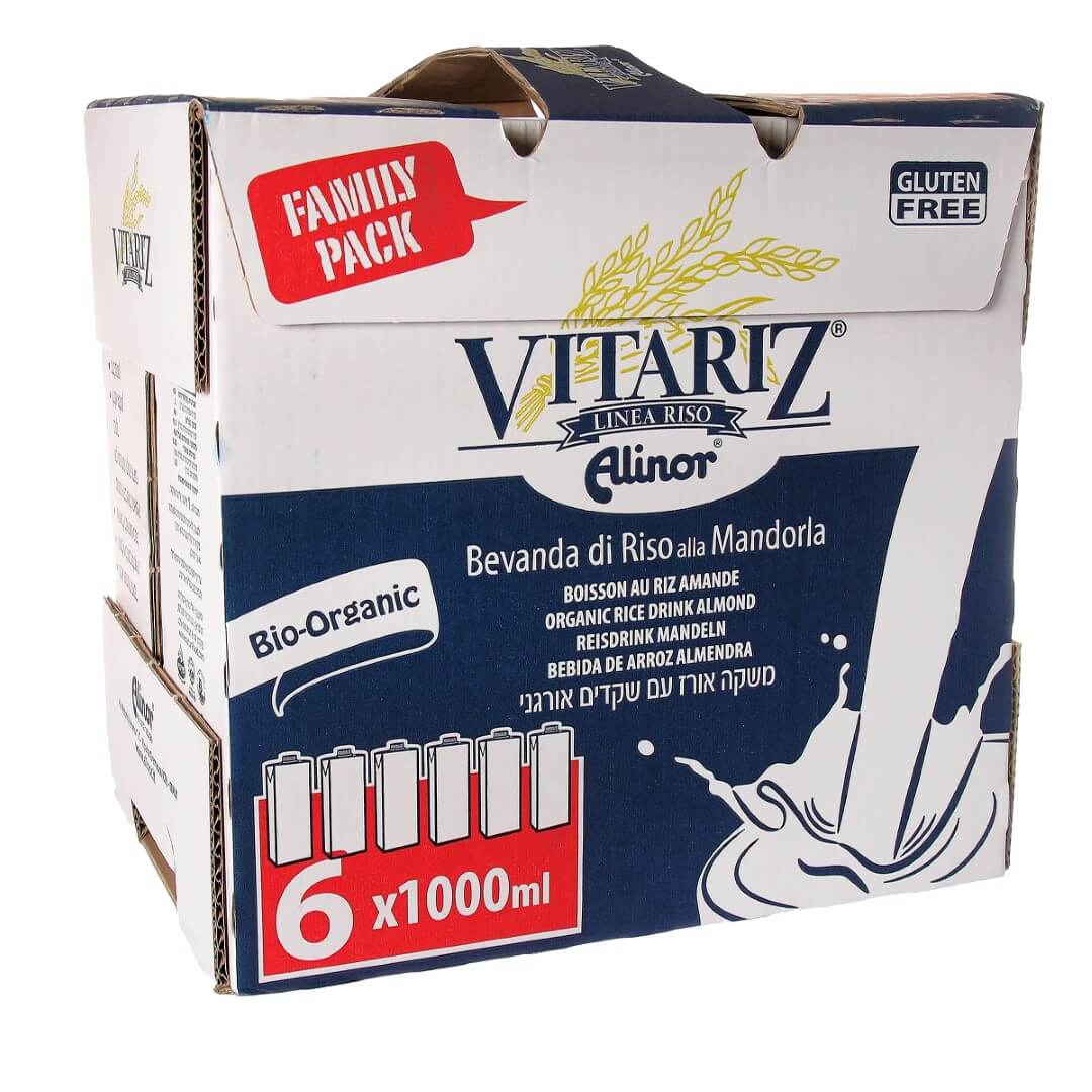 Vitariz – משקה שקדים ואורז אורגני שישיה