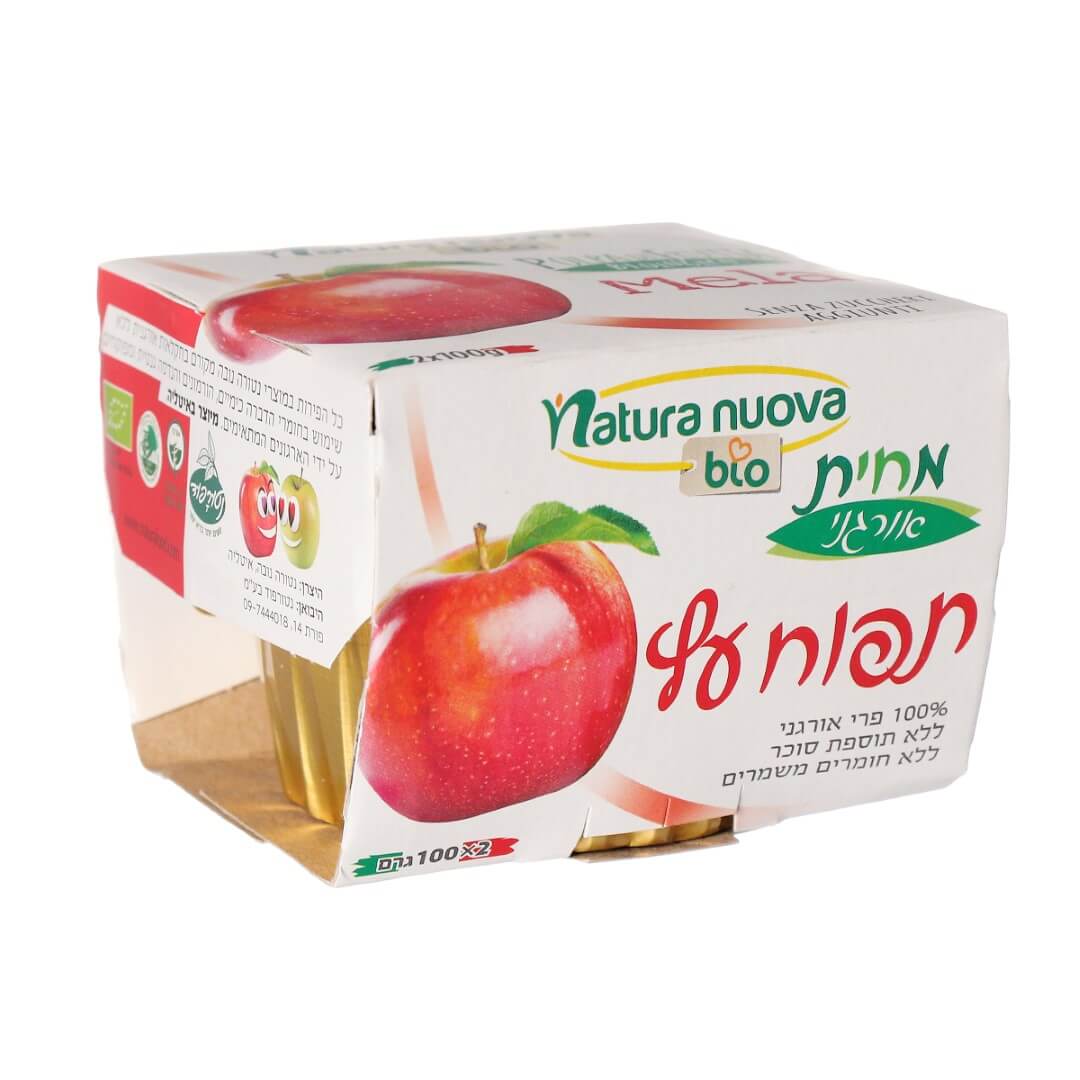 נטורה נובה – מחית תפוח אורגנית 100% פרי