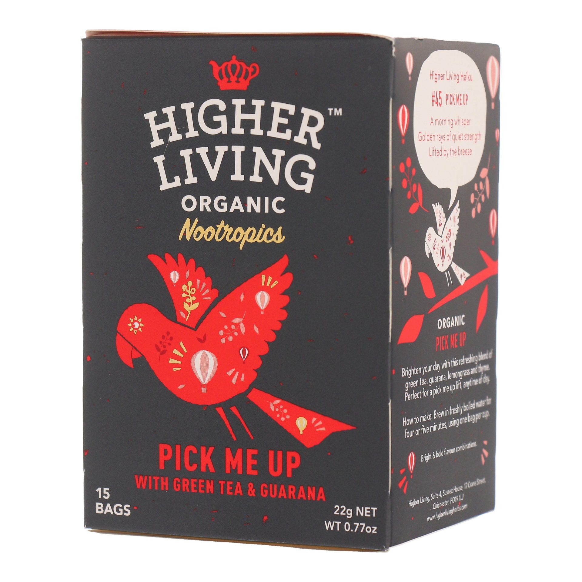 Higher Living | חליטת “Pick Me Up” אורגנית